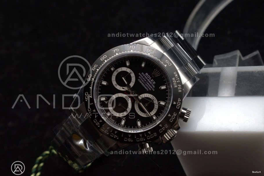 ZF and 116500 Black Daytona Edition SH4130 Bracelet Dial SS Best Case 1:1 904L 0118